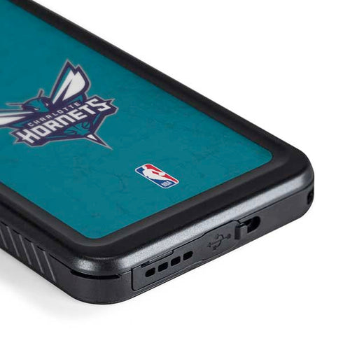 NBA Charlotte Hornets Distressed Galaxy S24 Waterproof Case